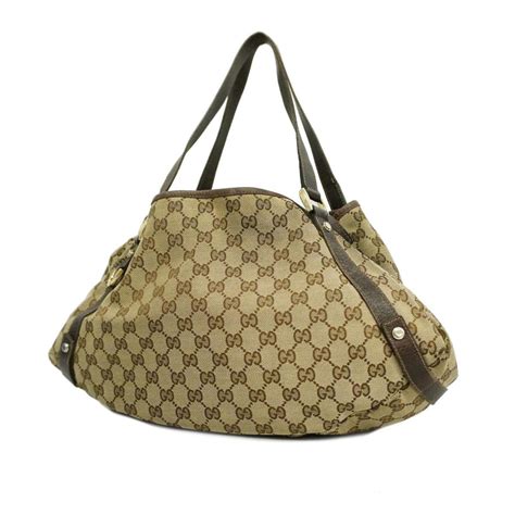 130736 gucci|GUCCI GG canvas 130736 bag handbag ladies .